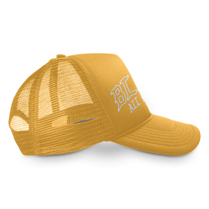 Blessed All Day Every Day Gold Trucker Hat | OIAL