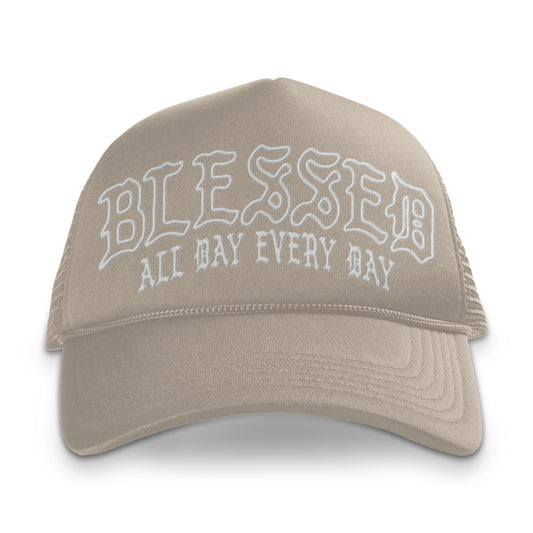 Blessed All Day Every Day Sand Trucker Hat | OIAL