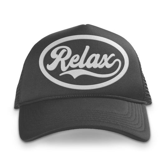 Relax Trucker Hat Charcoal | OIAL - Once In A Lifetime