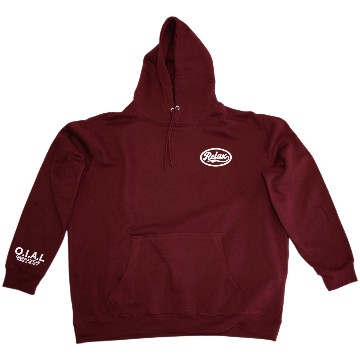 Relax Hoodie - Maroon